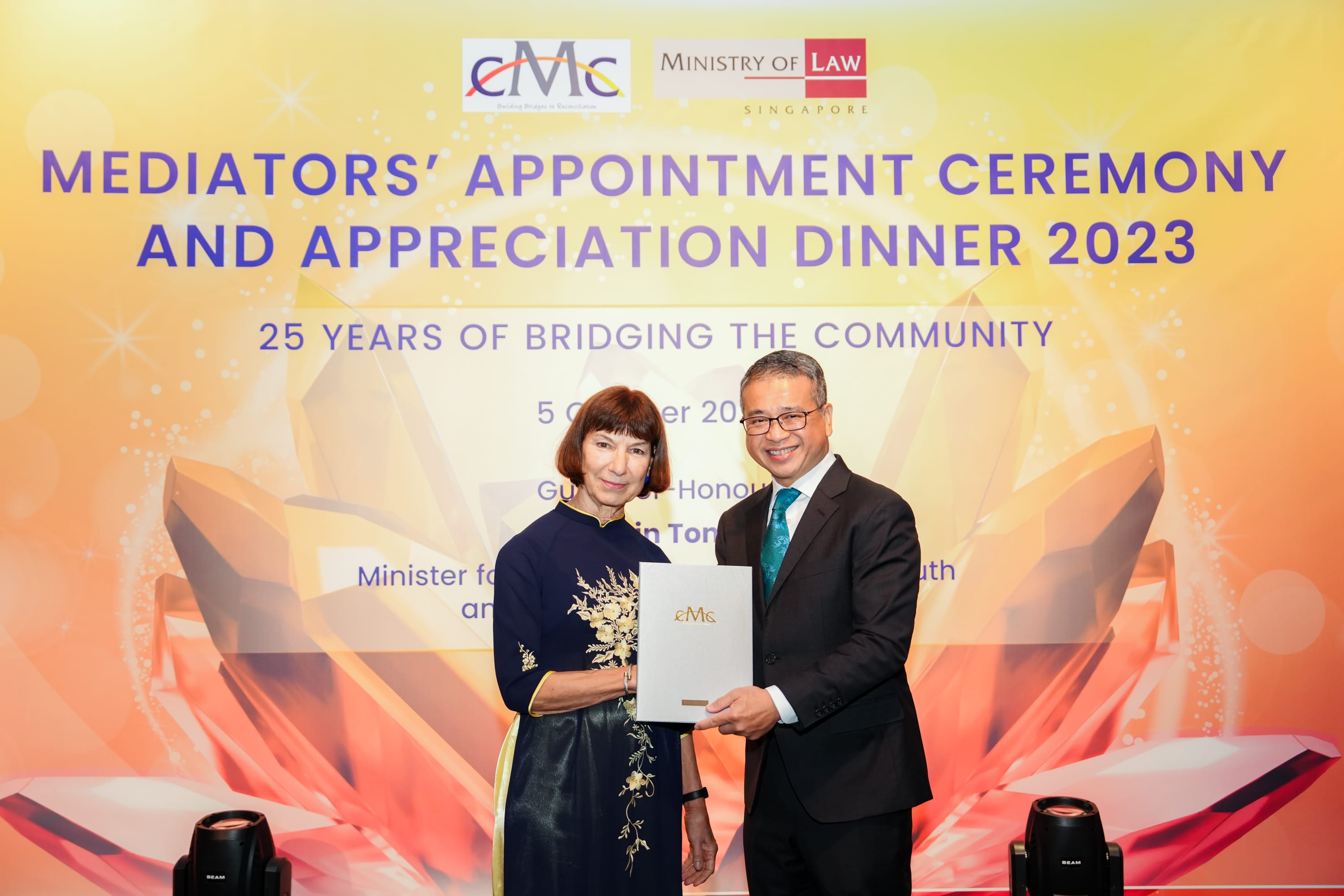 reappointment Image 8 award with Min Edwin